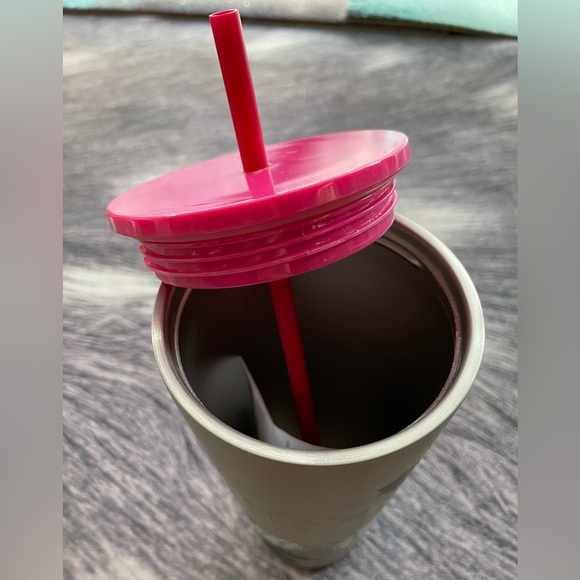 NWT Starbucks 24oz Winter/Holiday Greenery Metal Cold Beverage Tumbler - Picture 3 of 8